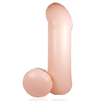 Opblaasbare Dildo - 55&#039;&#039;/ 140 cm - Vleeskleur