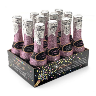 Glitterati - Champagne Confetti - Display van 12