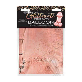 Glitterati - 3ft Ros&eacute;gouden Mylar Ballon