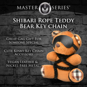 Rope Teddy Bear Keychain - Brown