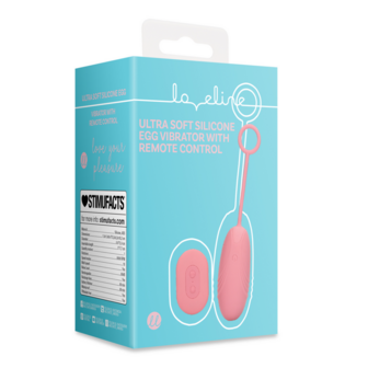 Ultra Soft Siliconen Eivibrator met Afstandsbediening - Roze Arabesque