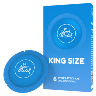 King Size - Condooms - 2.4 / 60 mm - 6 Stuks