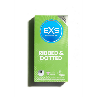 EXS 3 in 1 - Ribbed, Dotted and Flared - Condoms - 12 Pieces