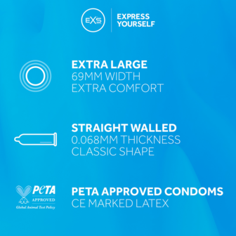 EXS Jumbo - Condoms - 144 Pieces