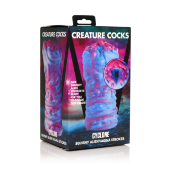 Cyclone - Silicone Alien Vagina Stroker - Paars