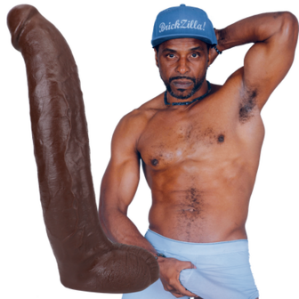 Brickzilla - Realistische ULTRASKYN Dildo - 13 / 33 cm - Chocolade