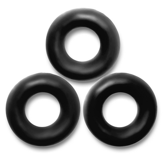 Fat Willy - 3-pack Jumbo Cockrings - Zwart