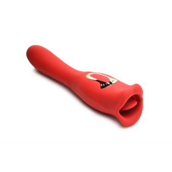 Kiss and Tell Pro - Dual-Ended Kissing Vibrator - Rood