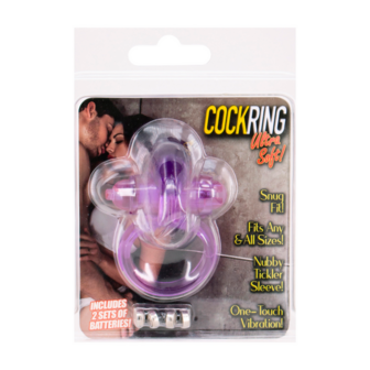 Ultra Soft Vibrating Jelly Rabbit Cockring