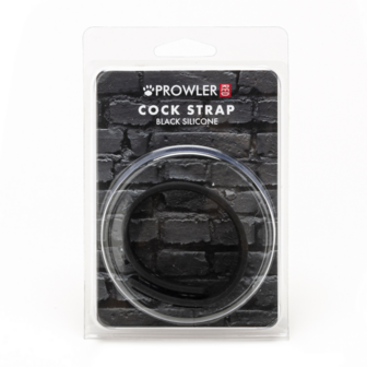 Siliconen Cock Strap - Zwart