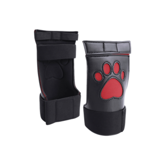 Neopreen Puppy Paw Gloves - Rood