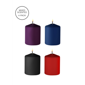 Tease Candles - Mix - 4 Pieces - Multicolor