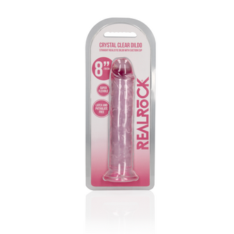 Rechtdoor Realistisch Dildo met Zuignap - 20 cm / 8&#039;&#039;