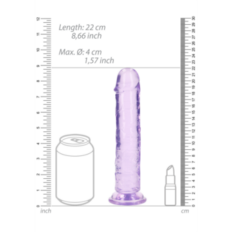 Rechtdoorgaande Realistische Dildo met Zuignap - 8&#039;&#039; / 20