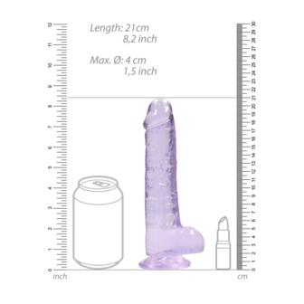 Realistische Dildo met Ballen - 8 / 21 cm