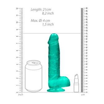 Realistische Dildo met Ballen - 8 / 21 cm