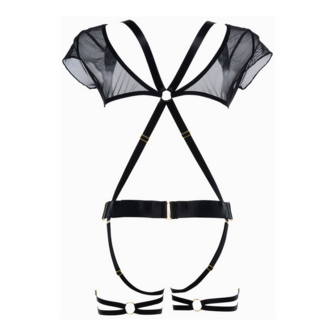 St. Tropez Babe - Suspender - OS - Zwart