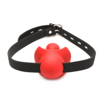 Gag Order - Extreme Silicone Ball Gag - Rood