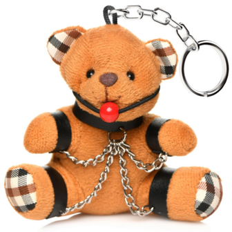 Gegeselde Teddybeer Sleutelhanger - Bruin