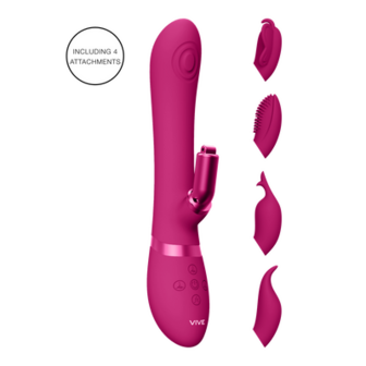 Etsu - Pulse Wave G-Spot Rabbit  Clitoral Stimulator - Roze