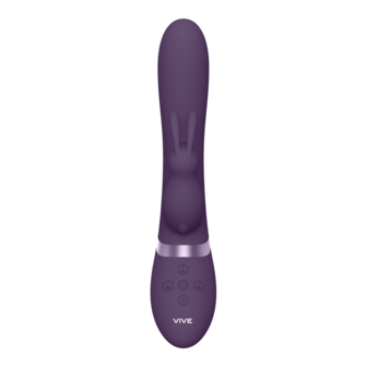 Taka - Inflatable and Vibrating Rabbit Vibrator - Purple