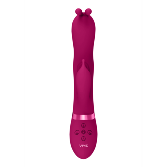 Gada - Vibrating Bunny Ear G-Spot Rabbit with Pulse Wave Shaft