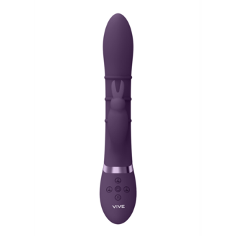 Sora - Up  Down Stimulating Rings, Vibrating G-Spot Rabbit - Purple