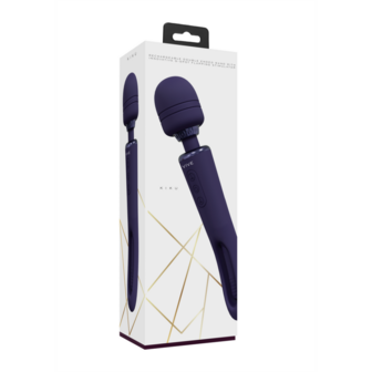 Kiku - Dubbelzijdige Wand met Innovatieve G-Spot Flapper Stimulator - Paars