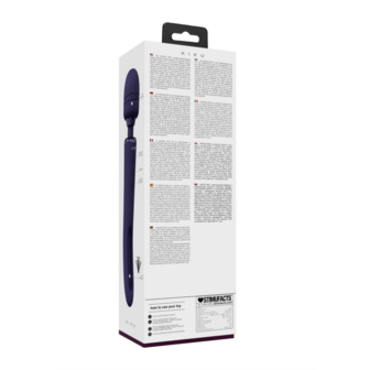 Kiku - Dubbelzijdige Wand met Innovatieve G-Spot Flapper Stimulator - Paars