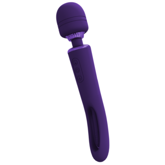 Kiku - Dubbelzijdige Wand met Innovatieve G-Spot Flapper Stimulator - Paars