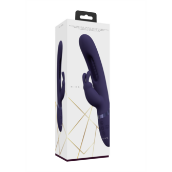 Mika - Triple Motor - Vibrerende Rabbit met Innovatieve G-Spot Flapper Stimulator - Paars