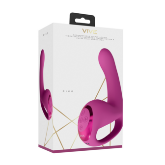 Riko - Triple Motor Thumper met Geavanceerde Vingerbeweging  Puls Golf Stimulator - Roze