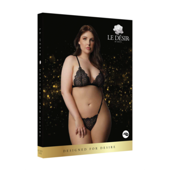 Magic Lace Velvet Lingerie Set - Plus Size