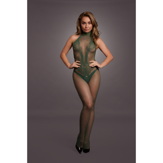 Visnet en Kanten Bodystocking - One Size