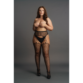 Suspender Leopard Panty&#039;s - Plus Size