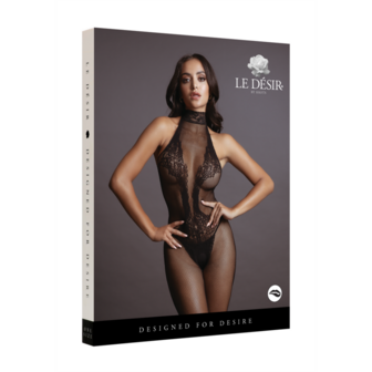 Fishnet and Lace Bodystocking - One Size