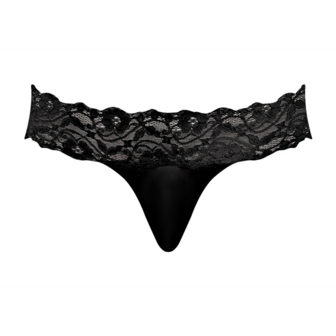 Micro Thong Pinch Back - L/XL - Zwart