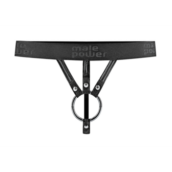 Strappy String Thong - L - Zwart