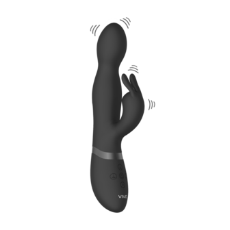 Niva - Rotating Rabbit Vibrator - Black