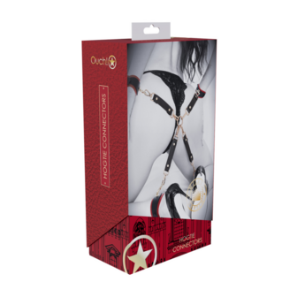 Milan Collectie - Hogtie Verbinders - Zwart/Rood