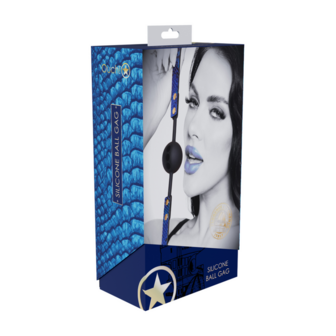 Florence Collectie - Siliconen Ball Gag - Blauw