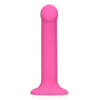 Non-Phallic Vibrerende Dildo - Medium - Krachtig Roze