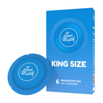 King Size - Condooms - 2.4 / 60 mm - 6 Stuks