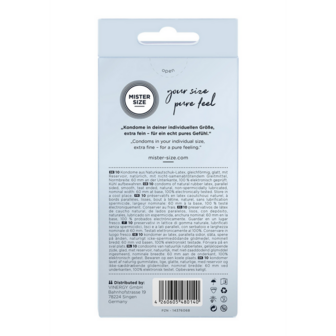 Pure Feel - Condooms 60 mm - 10 Pack