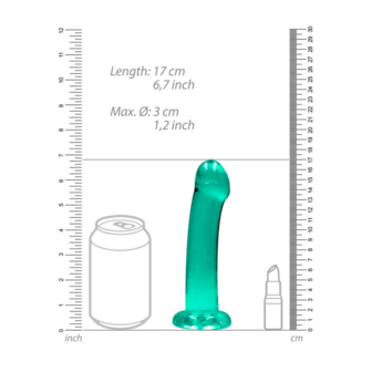 Niet-realistische dildo met zuignap - 7 / 17 cm