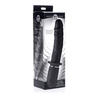 Power Pounder - Vibrerende en Duwende Silicone Dildo