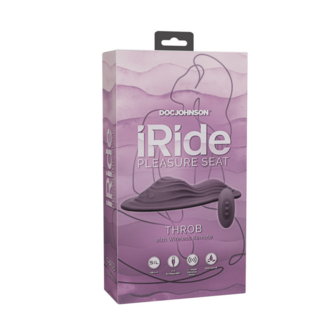 iRide Pleasure Seat - Throb - Oplaadbaar met Draadloze Afstandsbediening - Dusty Purple