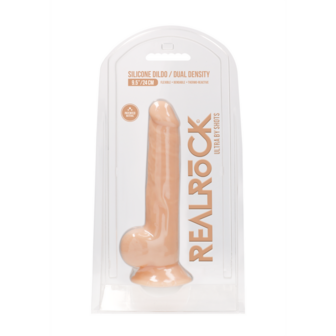 Siliconen Dildo met Ballen - 9 / 24 cm