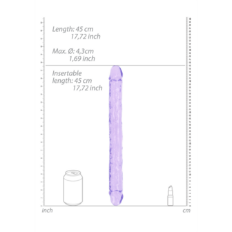 Realistische Double Dong - 18&#039;&#039; / 45 cm