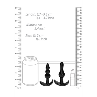 No.80 - 4-delige Butt Plug Set